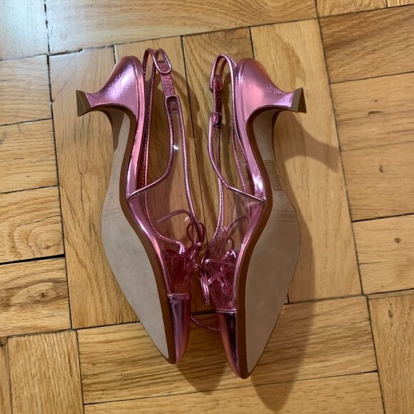 Marc Jacobs AW 2018 Womens Pink Slingback Kitten Heel Slip size 35 - Picture 9 of 10